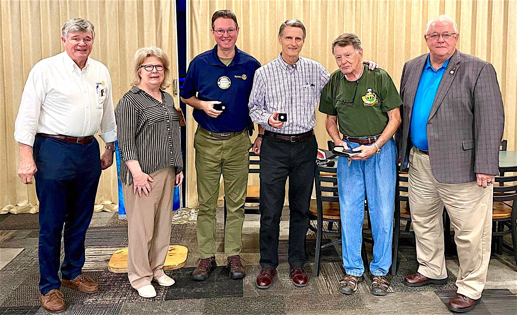 Rotary receives Paul Harris Fellowship awards, hosts past district governor